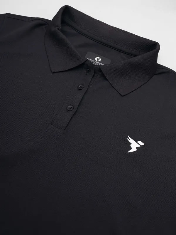 Technosport Women Polo TShirt (Matpiq) - WR129 - BLACK