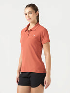 Technosport Women Polo TShirt (Matpiq) - WR129 - CHILLI FLAKES