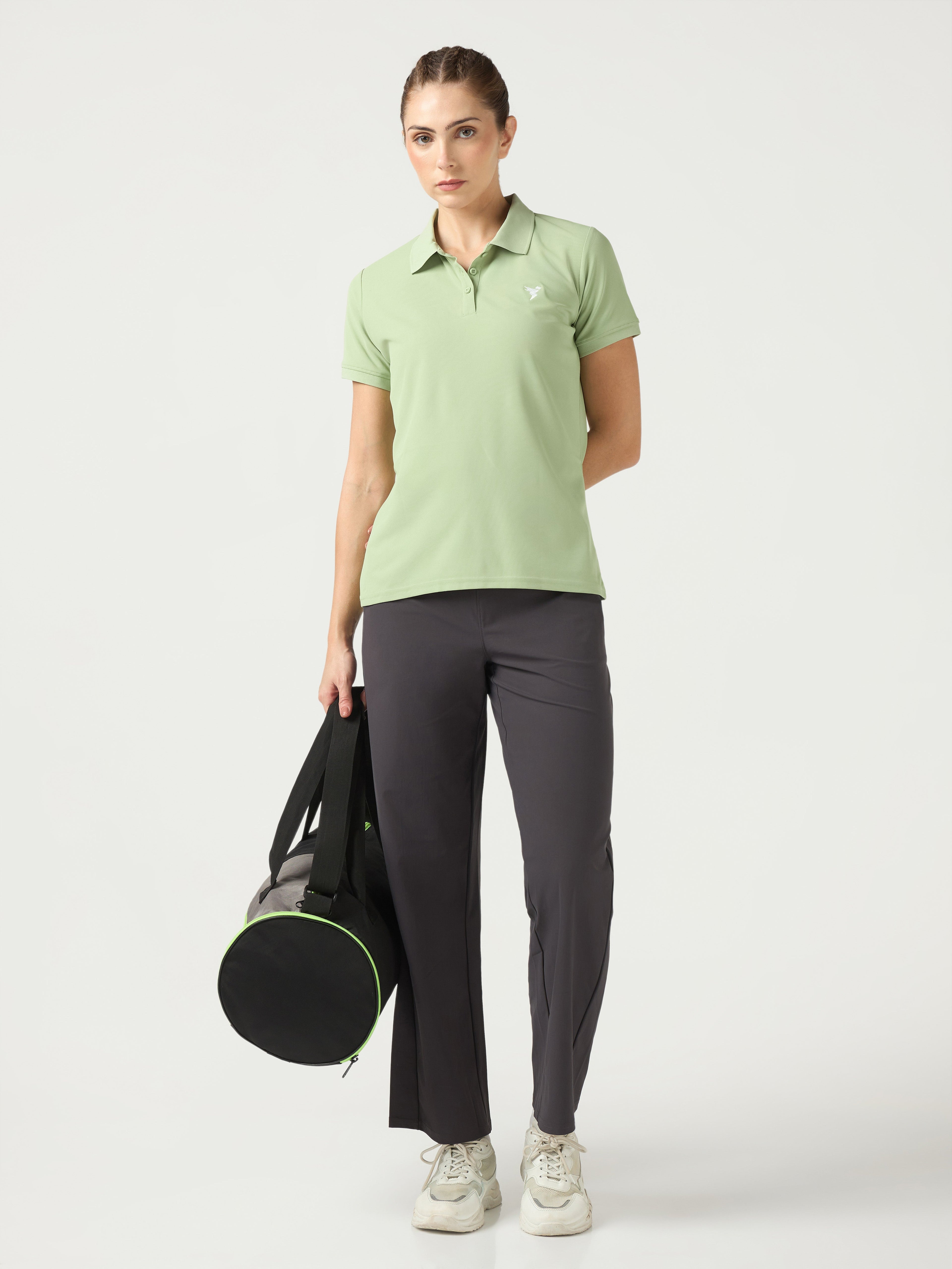 Technosport Women Polo TShirt (Matpiq) - WR129 - LT LIME
