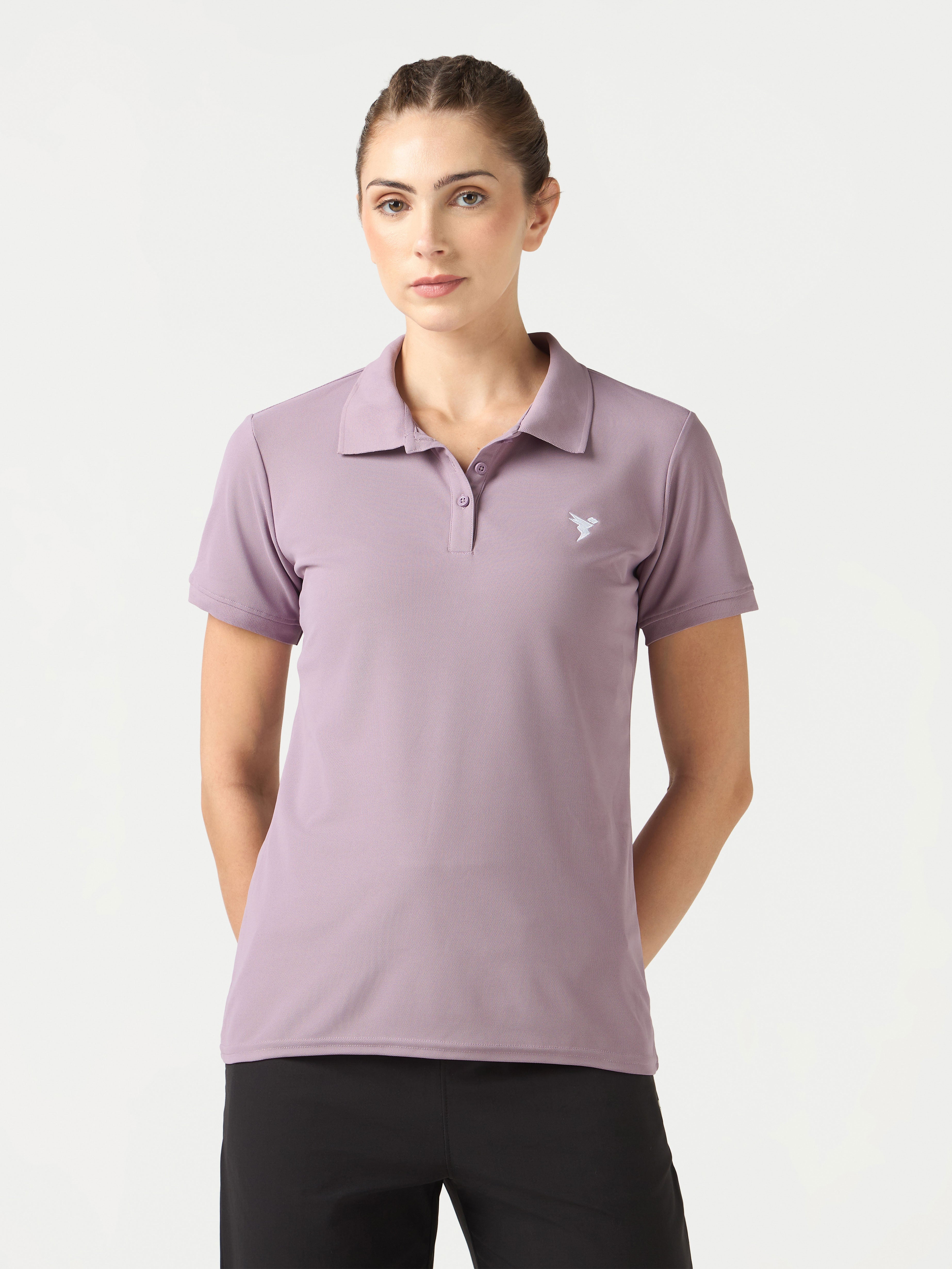 Technosport Women Polo TShirt (Matpiq) - WR129 - MODERN BROWN