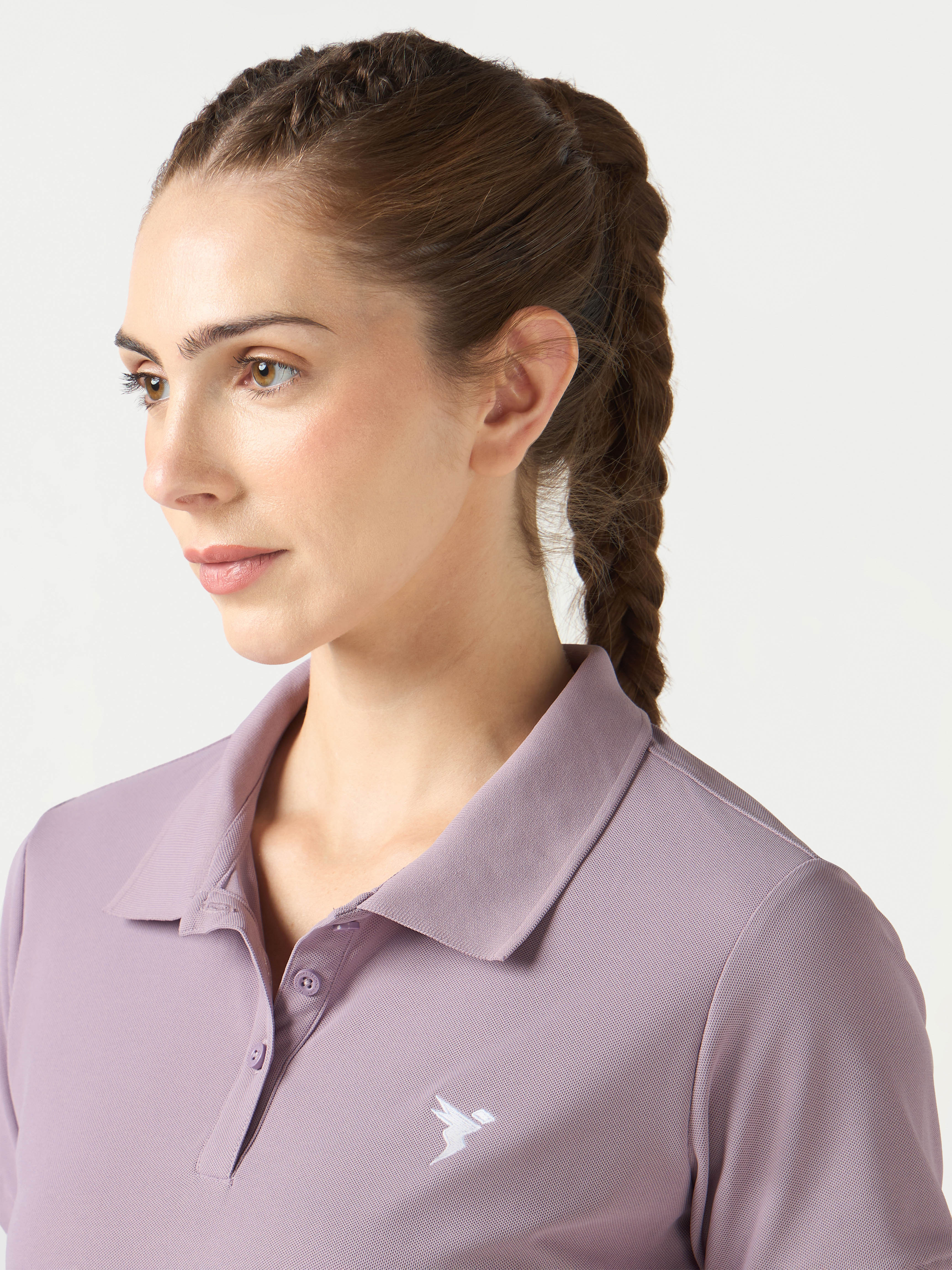 Technosport Women Polo TShirt (Matpiq) - WR129 - MODERN BROWN