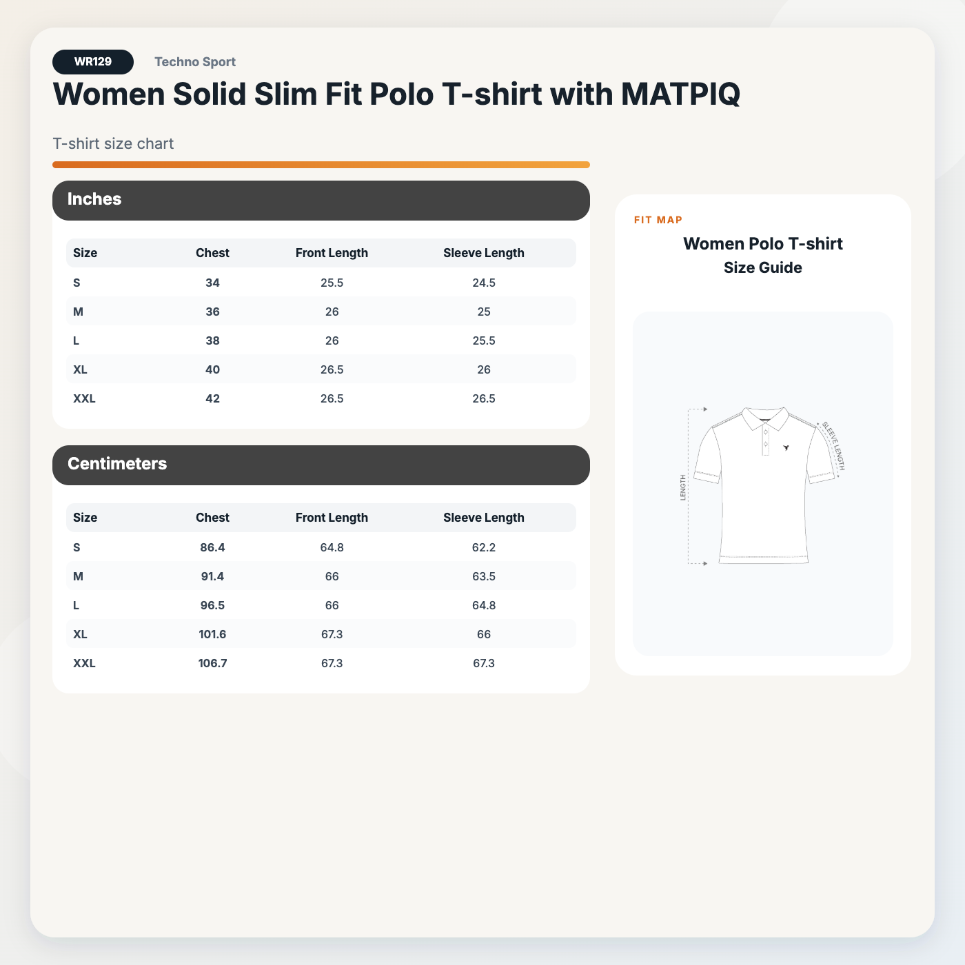 Technosport Women Polo TShirt (Matpiq) - WR129 - BLACK