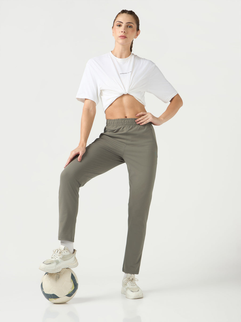 Technosport Women Trackpant - WR134 - SMOKEY OLIVE