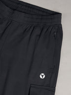 Technosport Women Cargo Jogger Trackpant - WR139 - BLACK