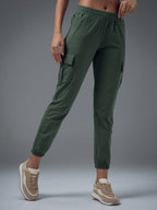 Technosport Women Cargo Jogger Trackpant - WR139 - TREKKING GREEN
