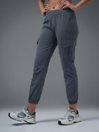 Technosport Women Cargo Jogger Trackpant - WR139 - VINTAGE INDIGO