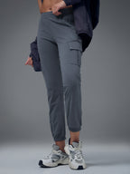 Technosport Women Cargo Jogger Trackpant - WR139 - VINTAGE INDIGO