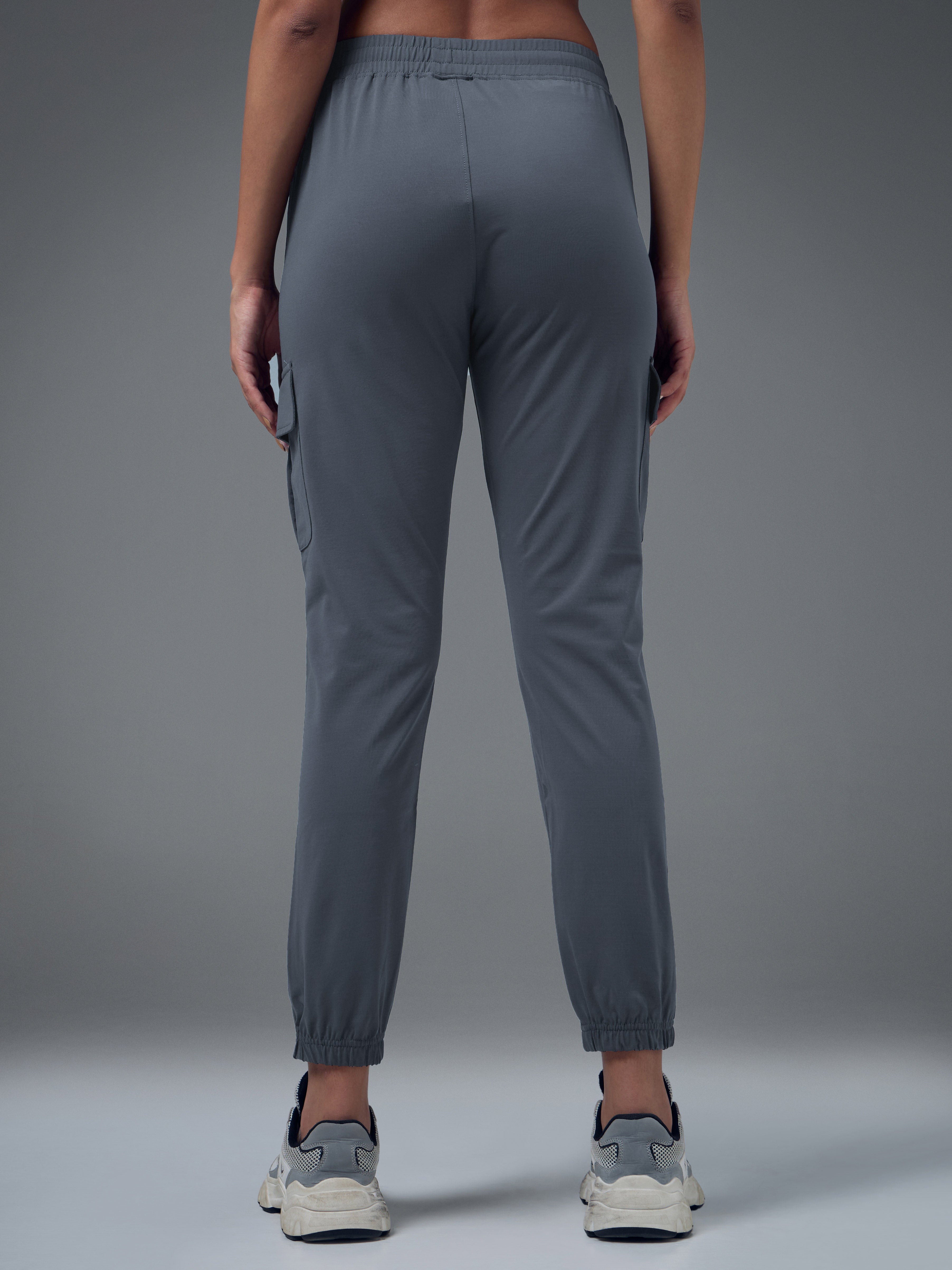 Technosport Women Cargo Jogger Trackpant - WR139 - VINTAGE INDIGO