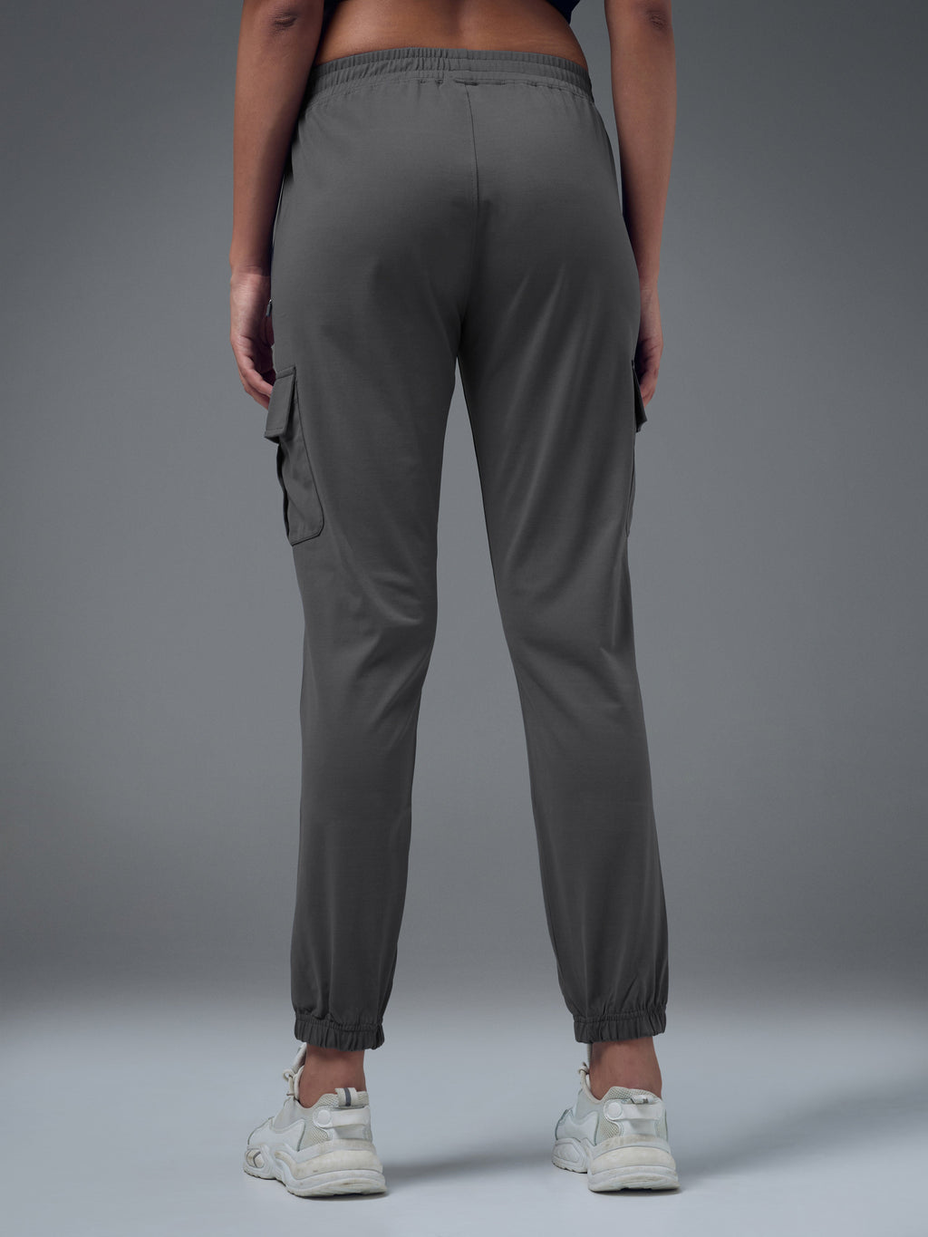 Technosport Women Cargo Jogger Trackpant - WR139 - WOODLAND GRAY