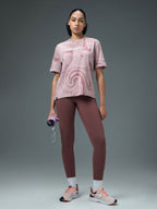 Technosport Women Boxy Fit TShirt (Double Cool) - WR150 - DUSTY PINK