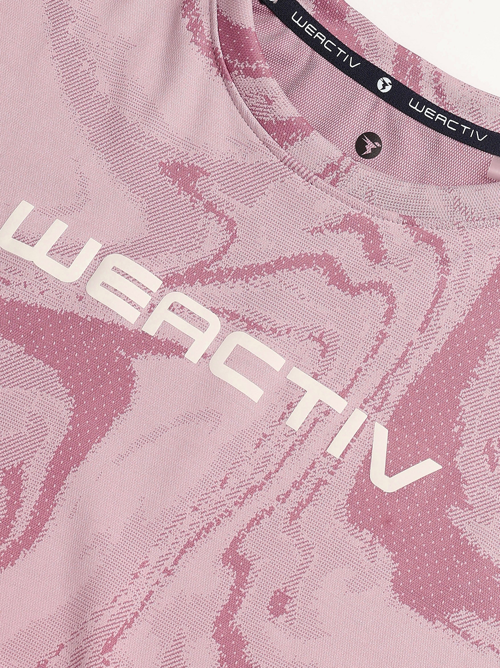 Technosport Women Boxy Fit TShirt (Double Cool) - WR150 - DUSTY PINK