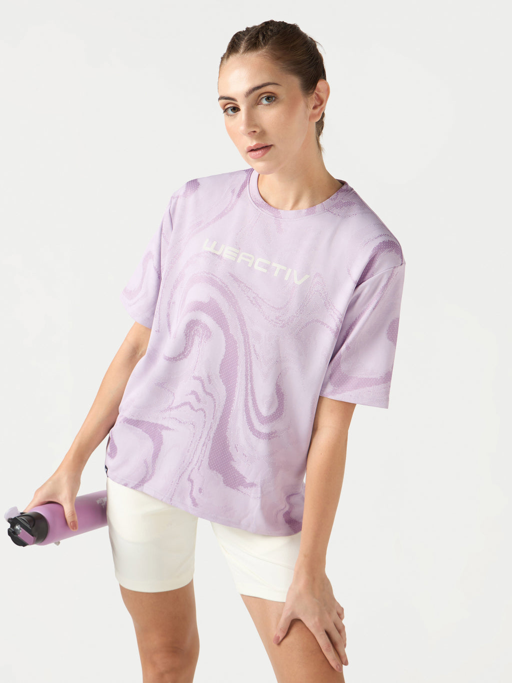 Technosport Women Boxy Fit TShirt (Double Cool) - WR150 - LILAC B