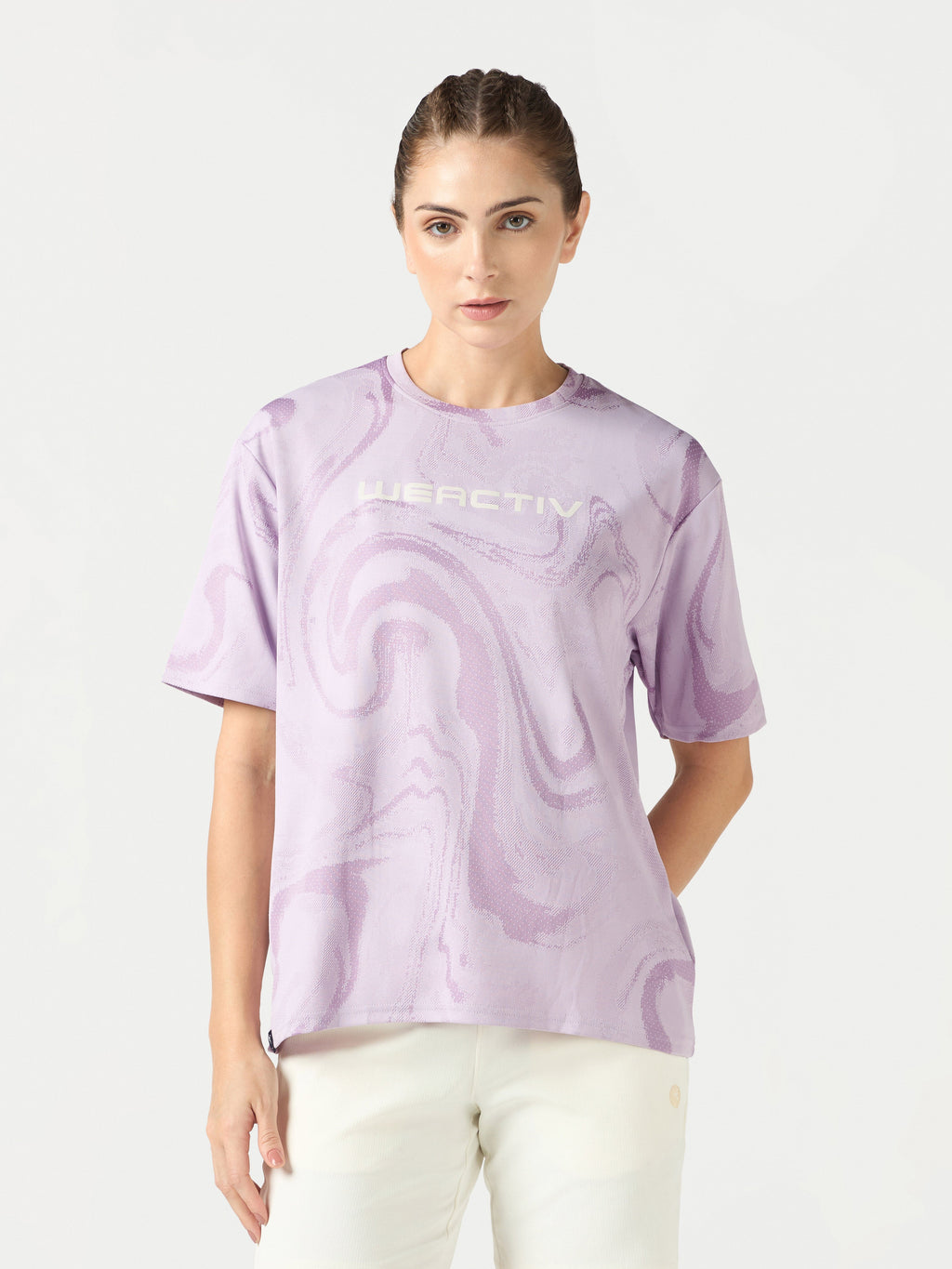 Technosport Women Boxy Fit TShirt (Double Cool) - WR150 - LILAC B
