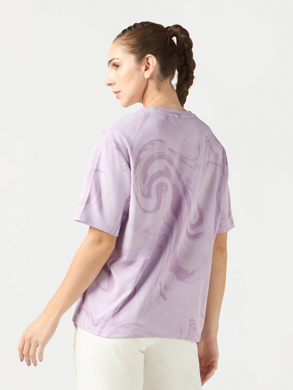 Technosport Women Boxy Fit TShirt (Double Cool) - WR150 - LILAC B