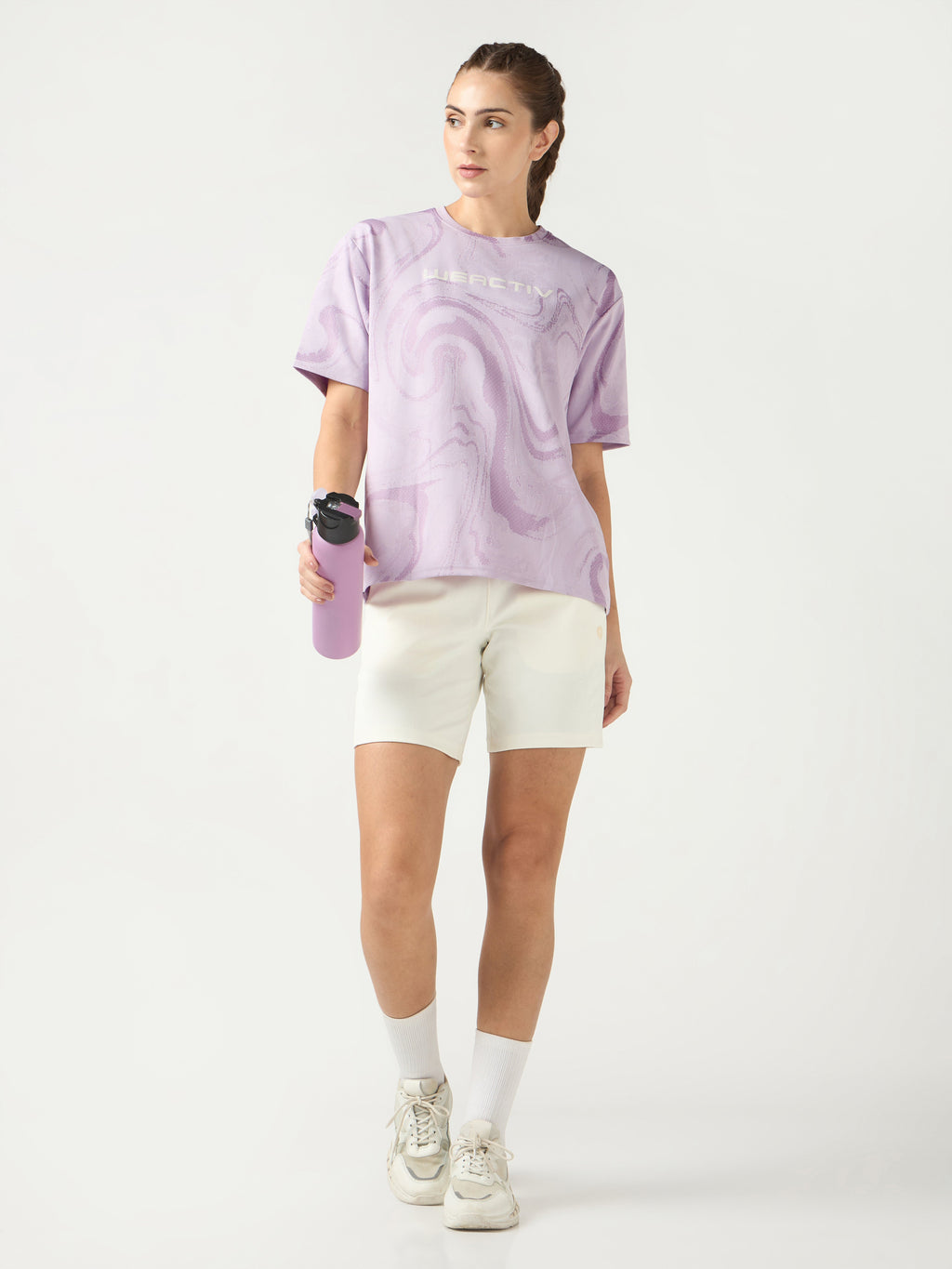 Technosport Women Boxy Fit TShirt (Double Cool) - WR150 - LILAC B