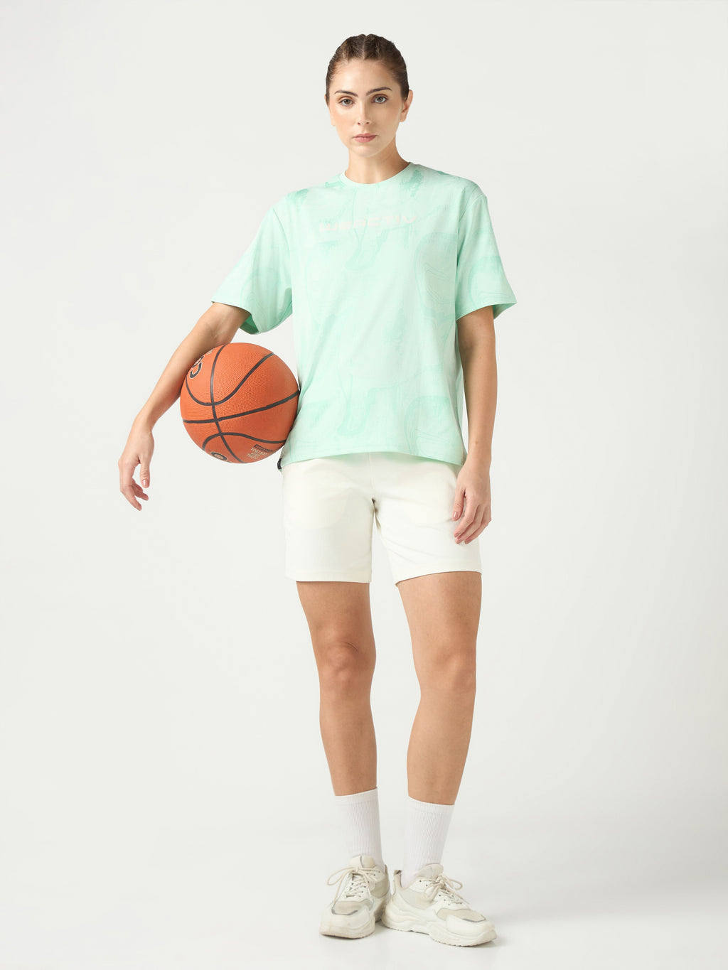 Technosport Women Boxy Fit TShirt (Double Cool) - WR150 - MINT GREEN B