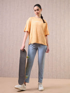 Technosport Women Boxy Fit TShirt (Double Cool) - WR150 - PUMPKIN