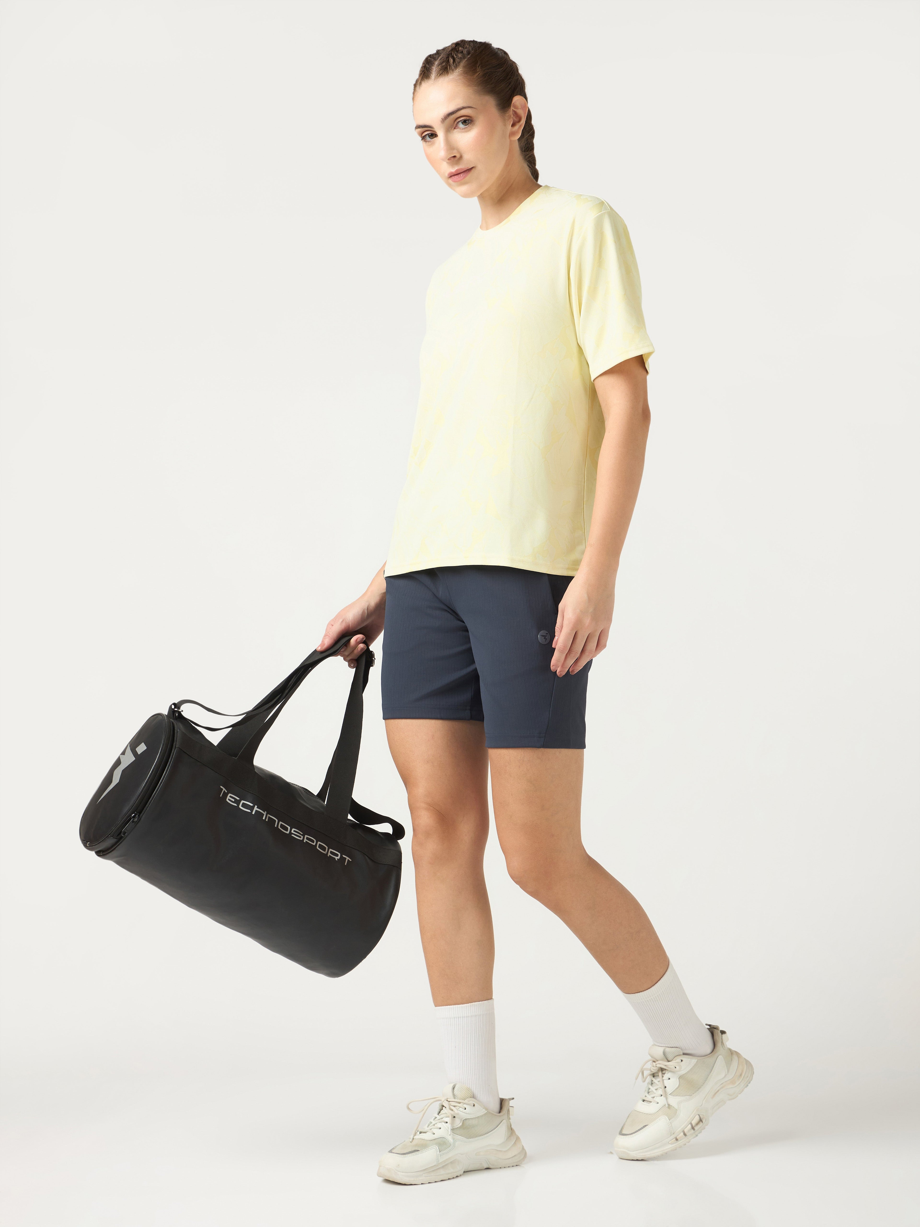 Technosport Women Boxy Fit TShirt (Double Cool) - WR150 - YELLOW B