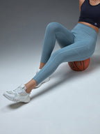 Technosport Women Solid Slim Fit Tights (Elasto Light) - WR75 - BLUE STONE