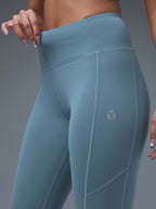 Technosport Women Solid Slim Fit Tights (Elasto Light) - WR75 - BLUE STONE