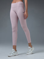 Technosport Women Solid Slim Fit Tights (Elasto Light) - WR75 - DUSTY PINK