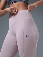 Technosport Women Solid Slim Fit Tights (Elasto Light) - WR75 - DUSTY PINK