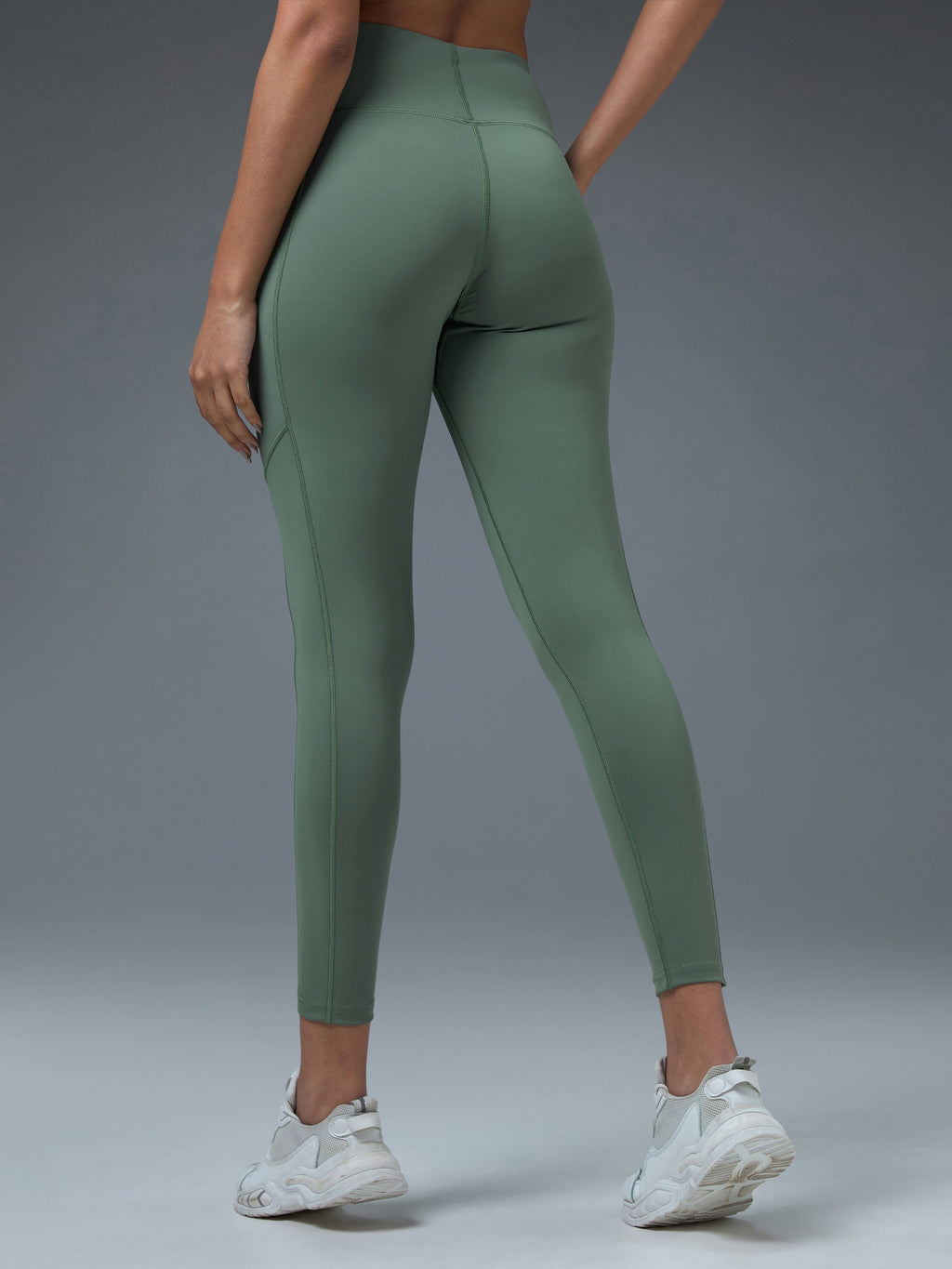 Technosport Women Solid Slim Fit Tights (Elasto Light) - WR75 - MYRTLE