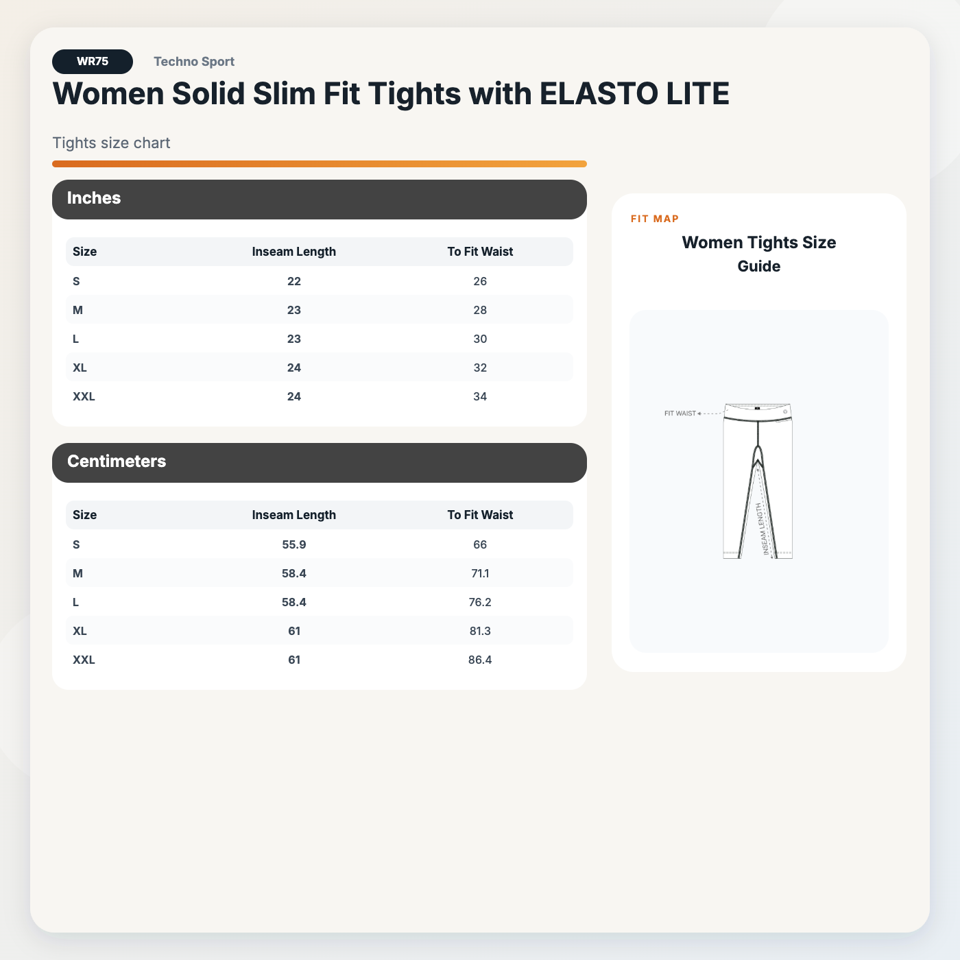 Technosport Women Solid Slim Fit Tights (Elasto Light) - WR75 - MYRTLE